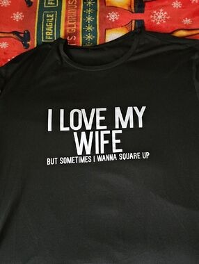I Love My Wife Graphic Tee - Black